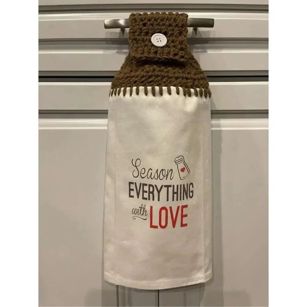 Crochet Top Kitchen Towel- Season Everything With Love